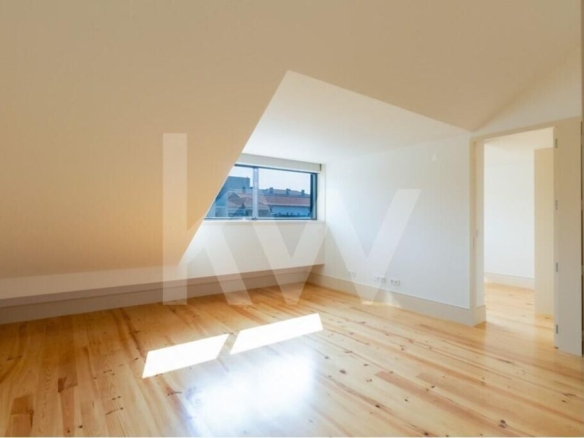 T1 novo no último piso em Matosinhos Sul, sala de estar
