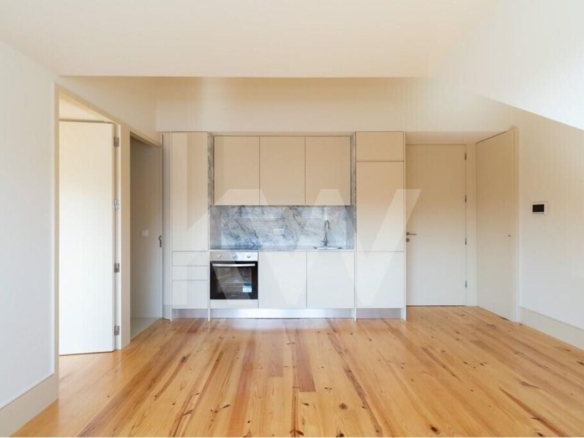 T1 novo no último piso em Matosinhos Sul, cozinha equipada