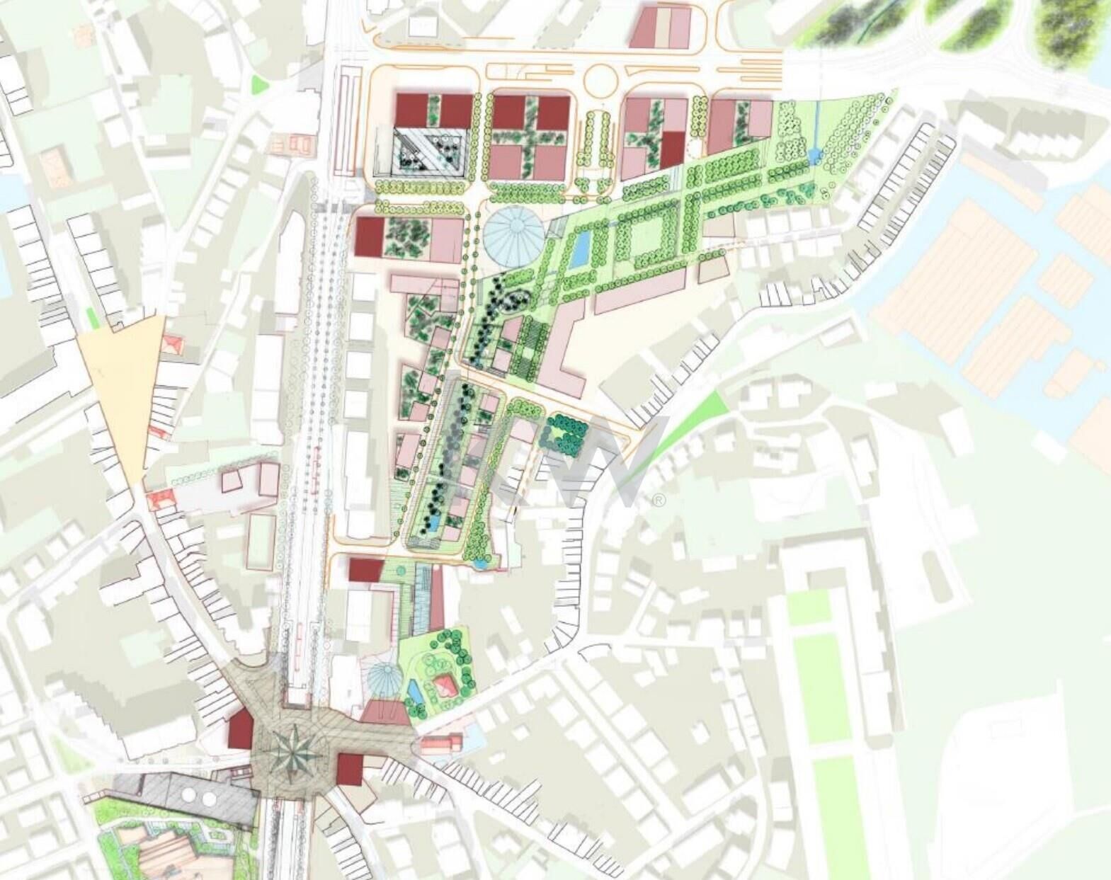 Prédio  novo com jardim em Vila Nova de Gaia