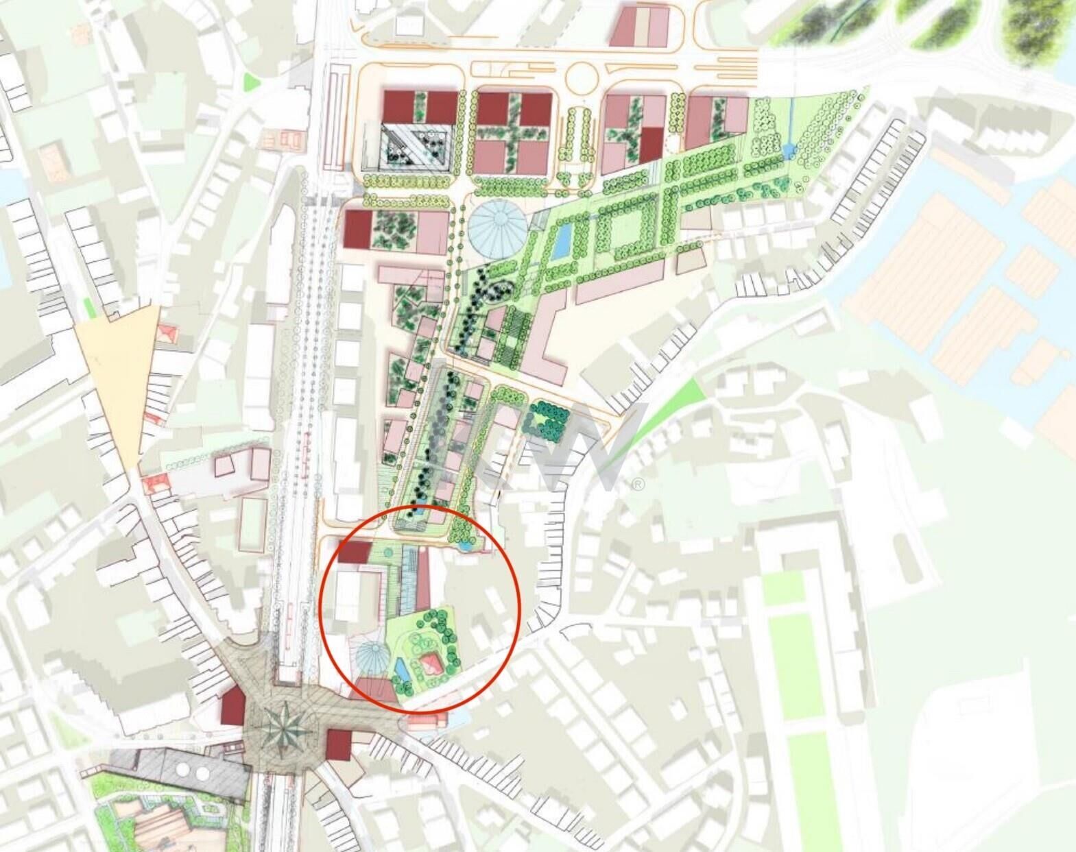 Prédio  novo com jardim em Vila Nova de Gaia