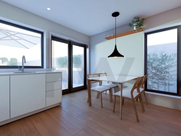 Moradia T1 renovada com jardim em Custóias