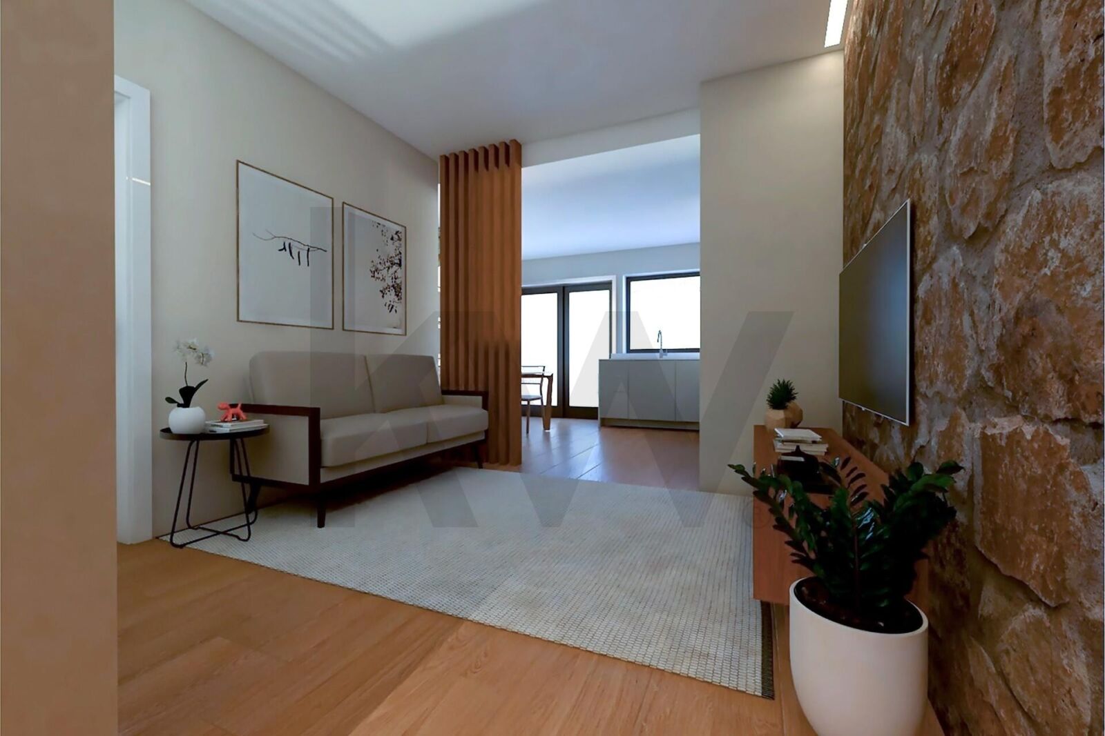Moradia T1 renovada com jardim em Custóias