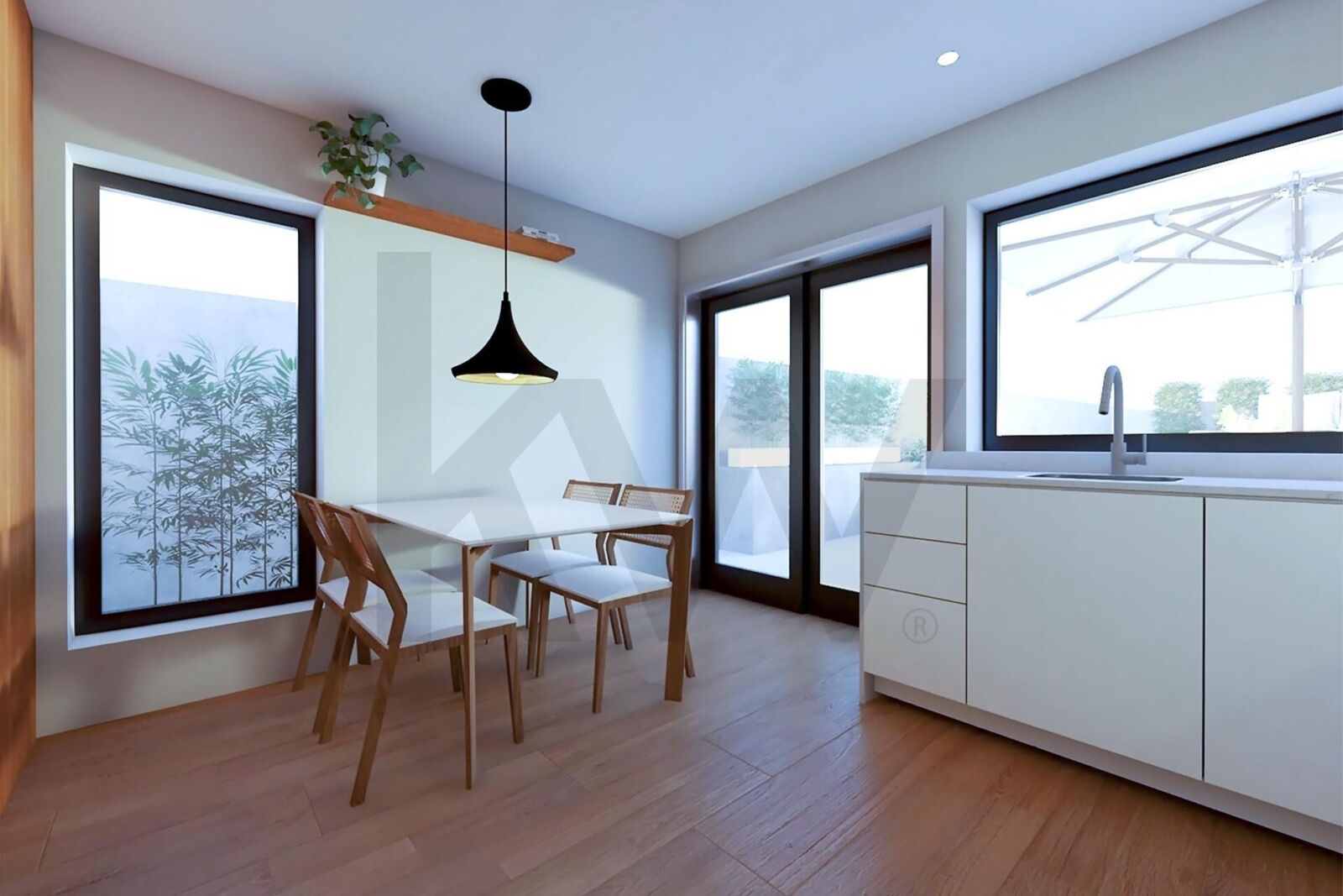 Moradia T1 renovada com jardim em Custóias
