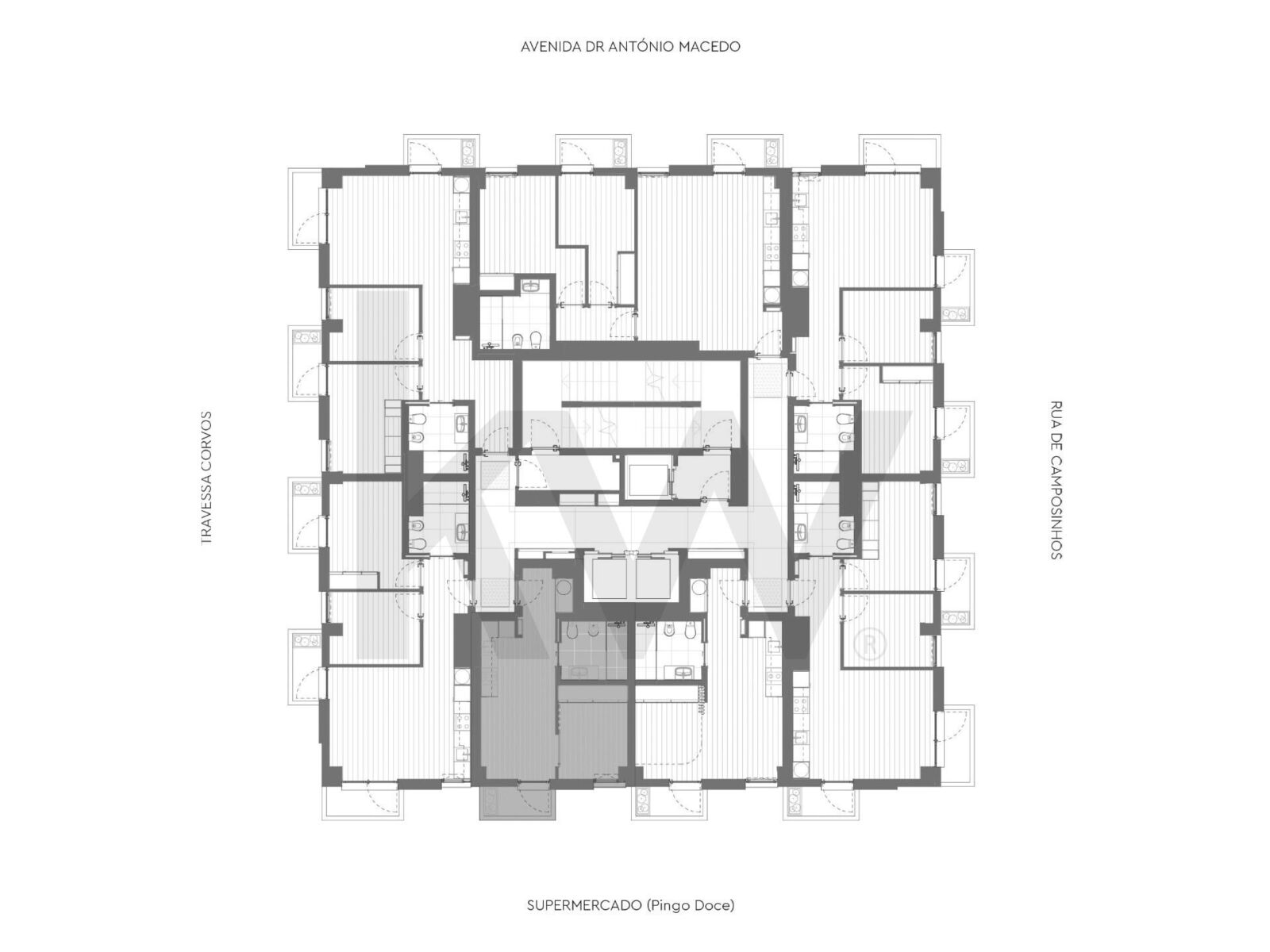 Apartamento T1 novo em Leça da Palmeira